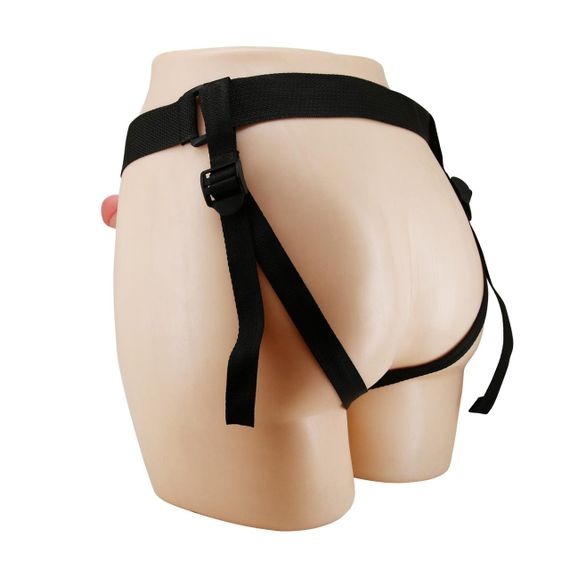 Страпон PRETTY LOVE - Mavis Flesh, Universal Strap-On Harness, Dildo 7.4'' TPR sexstyle | Зображення 3