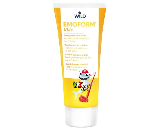 Дитяча зубна паста Dr. Wild EMOFORM Kids (від 0 до 5 років) з фторидом натрію та олова (всього 500 ppm F-), 75 мл