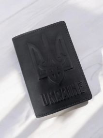 Обкладинка на паспорт шкіряна Герб України
