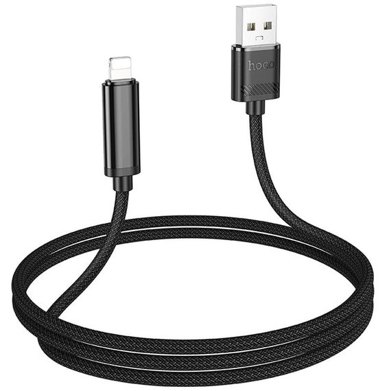 Дата кабель Hoco U127 Power USB to Lightning (1.2m) Black | Зображення 2