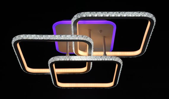 Люстра світлодіодна стельова LED світильник для квартири на стелю лед 26312 Білий 15х51х53 см. | Зображення 7