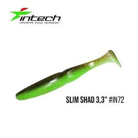 Силиконовая приманка, Съедобный силикон Intech Интеч Slim Shad 3,3"7 шт IN72