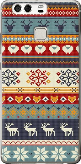 Чехол на Huawei P9 Рождественский орнамент "3303u-347-17620"