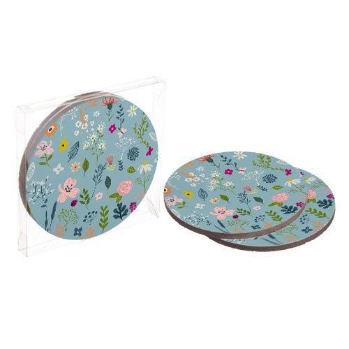 Подставки под горячее Coaster Квіточки (пробка) 10 см