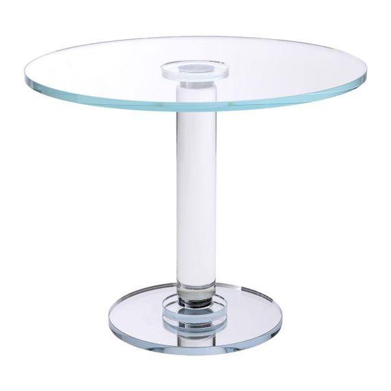 Тортівниця скляна на ніжці 30×24 см підставка для торта, капкейків прозора HP-4-83M | Зображення 1