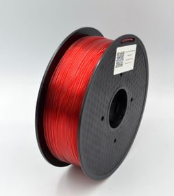 Опт и розн. Филамент для 3D-принтера MT PETG, 1.75 мм, Прозрачный красный, 1 кг (3DMT-PETG1.75-01-TR)