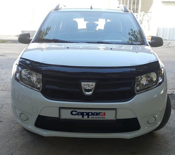 Дефлектор капоту (EuroCap) для Dacia Logan III 2013-2024 рр | Зображення 2