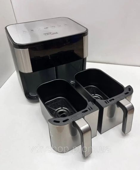 Аэрофритюрница на 2 чаши Zepline ZP-209 с мощностью 4000Вт на 12л | Зображення 8