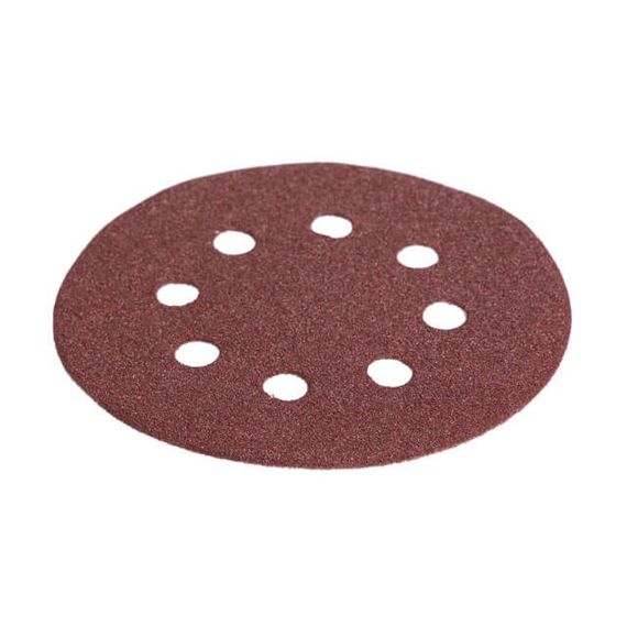 Круг наждаковий самоклейний 125 мм з отворами, папір класу С, К100, 5 од. INTERTOOL BT-0586 | Зображення 2