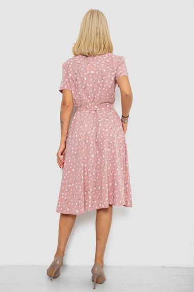 Платье софт с принтом, цвет розовый, 230R1111 | Зображення 3