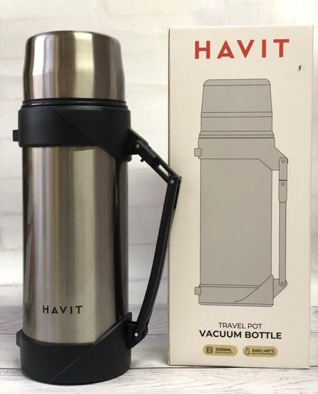Термос 2100мл сірий Havit HV-TM002 | Зображення 1