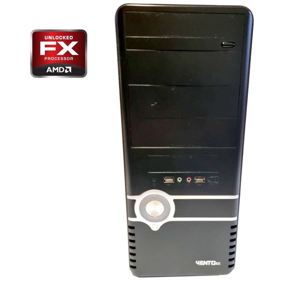 ПК Vento Tower / AMD FX-4100 (4 ядра по 3.6 -3.8 GHz) / 8 GB DDR3 / 250 GB HDD / AMD Radeon HD 3000 Graphics / 400W б/в