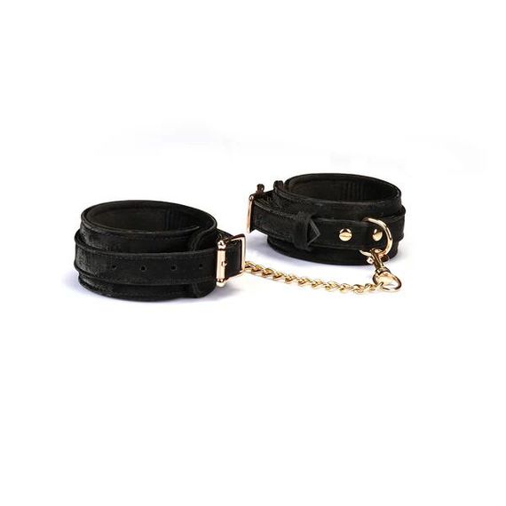 Поножі Liebe Seele Boudoir Amor Ankle Cuffs Black, знімний з’єднувальний ланцюжок | Зображення 2