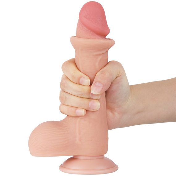 Фалоімітатор 7'.5' Sliding Skin Dual Layer Dong Sex Aura | Зображення 2