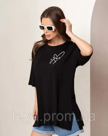 Футболка для жінок колір чорний розмір XXL FI_008208 | Зображення 1