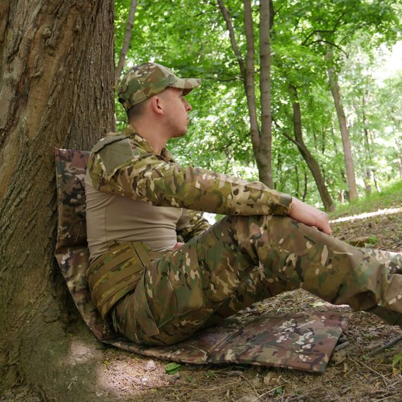 Каремат п'ятиточка чотирьохсекційна Kiborg П-4 Оксфорд Мультикам | Зображення 7