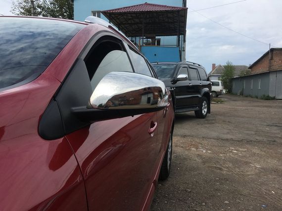 Накладки на дзеркала (2 шт., нерж.) OmsaLine - Італійська нержавійка для Renault Megane III 2009-2016 рр | Зображення 4