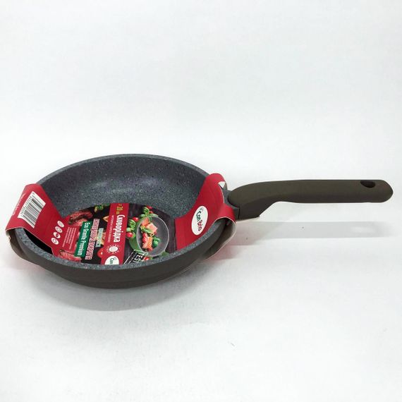 Сковорода Con Brio CB-2026 Eco Granite Premium 20 см. Сковорода для дому якісна. Колір: сірий | Зображення 3