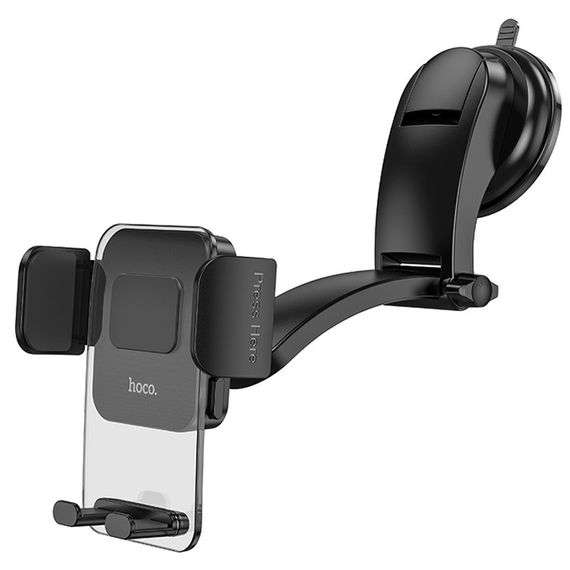 Автодержатель Hoco CA118 Delicate press type (center console) Space Black | Зображення 2