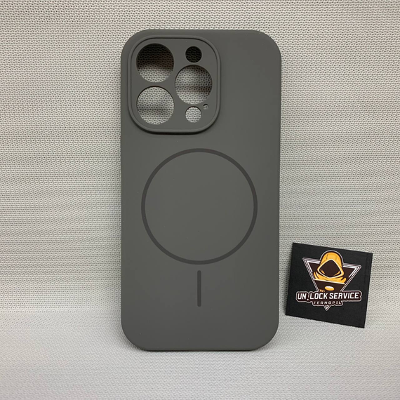 Чохол Iphone 14 Pro MagSafe Софт Тач м'який Протиударний Сірий