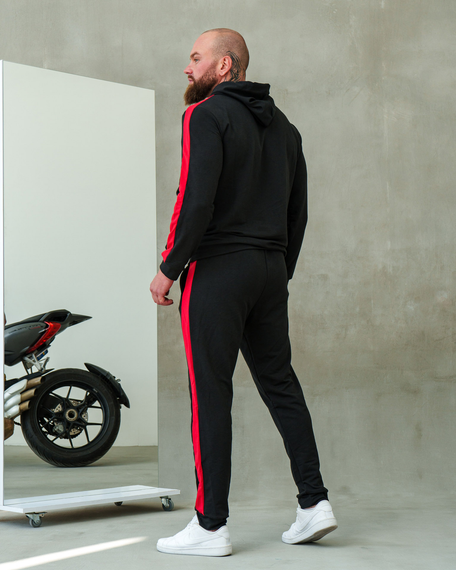 Костюм Лампас весна черно-красный S L | Зображення 6