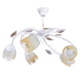 Люстра флористика E14 40W WH (BKL-472S/5)