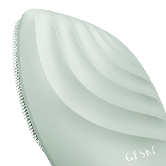 Электронная ультразвуковая щетка для лица GESKE Sonic Facial Brush 5в1 gray, Зеленый | Зображення 4