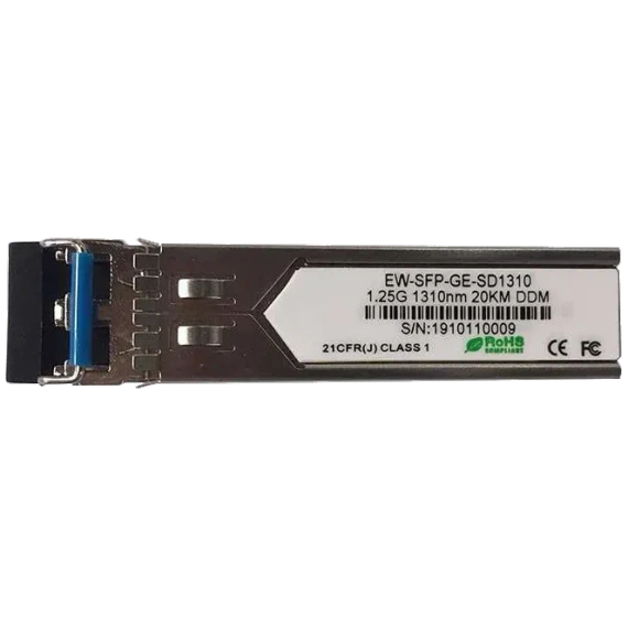 Ewind EW-SFP-GE-SD1310 155M, Single-mode Dual Fiber, 1310nm, 20km, LC connector Модуль SFP - Конвертери