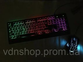 Игровая клавиатура и мышь UKC ZEUS M710 с подсветкой