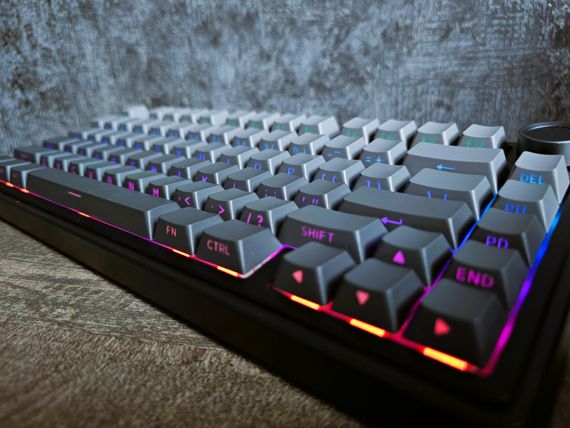 Бездротова механічна клавіатура AULA F75 Wireless Mechanical Keyboard RGB Black Gradient | Зображення 3