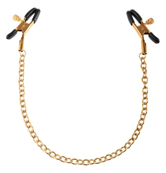 Затискачі для сосків - FFS Gold Chain Nipple Clamps sexstyle | Зображення 1