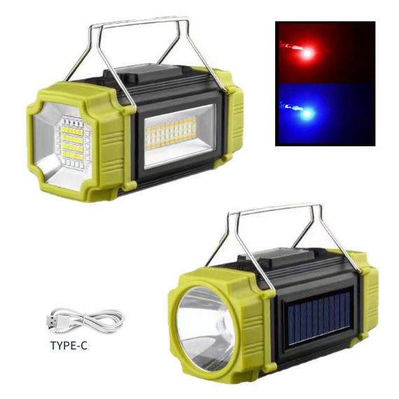 Ліхтар переносний LS-228-LED WHITE+RED+BLUE+YELLOW, Ліхтар для кемпінгу з вбудованим зарядним пристроєм | Зображення 3