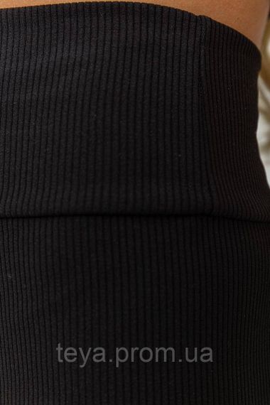 Лосини в рубчик на флісі, колір чорний, розміри S, M, XXL, XL, L FA_003586 | Зображення 4