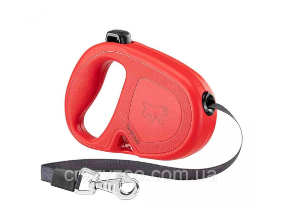 Поводок-рулетка для собак Ferplast Flippy One Tape S до 15 кг красная лента 4 м 75092222