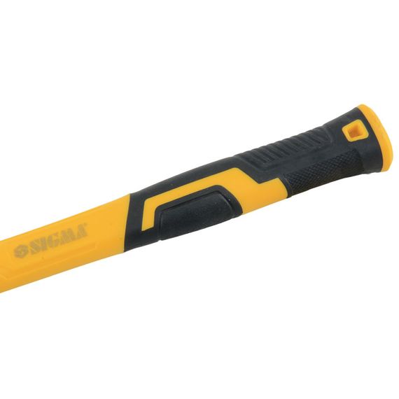 Киянка резиновая Sigma 340 г фибергласовая рукоятка. черная (4317351) | Зображення 2