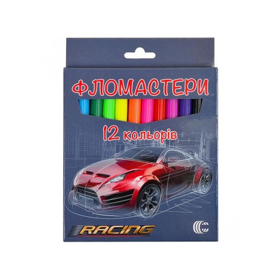 Дитячі Фломастери "Картон" 950-12 12 кольорів Вид 1