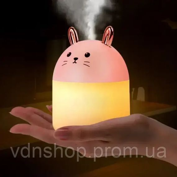 Міні-зволожувач повітря Air Purifier нічник 2 в 1 котик | Зображення 2