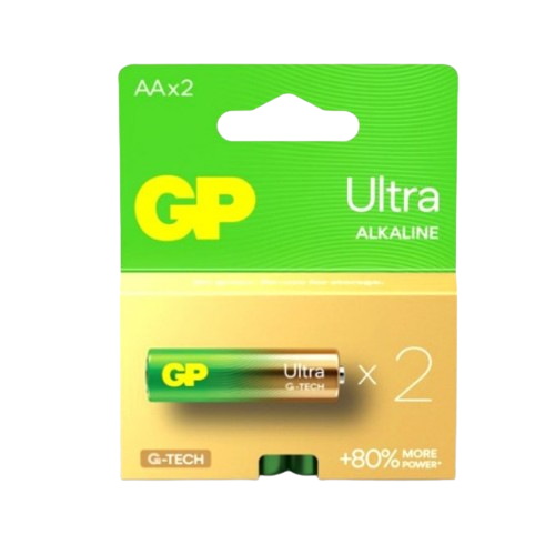 Батарейка лужна AA/LR6 (бл-2шт) GP Ultra Plus