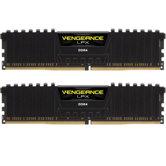 Модуль пам&#039;яті для комп&#039;ютера DDR4 32GB (2x16GB) 3200 MHz Vengeance LPX Black Corsair (CMK32GX4M2E3200C16)