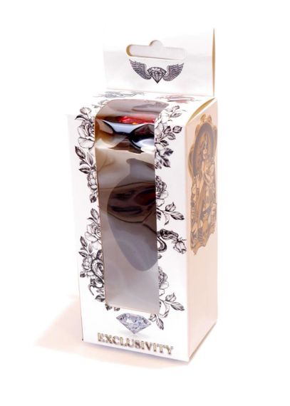 Анальная пробка - Jewellery Silicone Black Plug M Pink sexstyle | Зображення 8