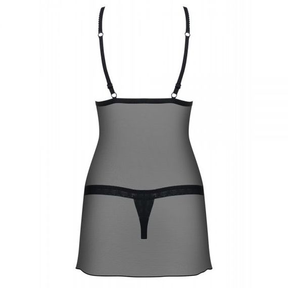 Сорочка Obsessive 865-CHE-1 chemise , Черный, L/XL | Зображення 1