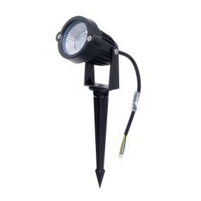 Грунтовый светильник LED 3W BLUE COB IP65 BK (AS-11)