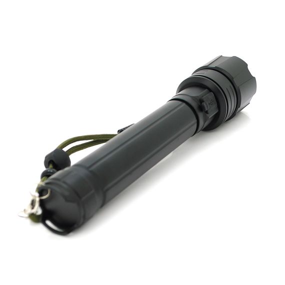 Ліхтар ручний Bailong BL-L-6-P90, 1LED P90, 50W, 3 режими, ZOOM, 2х18650/12800 Black, IP44, кабель USB-micro, 230х50х32мм, BOX | Зображення 1