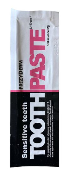 Зубна паста - пробник FREZYDERM TOOTHPASTE SENSITIVE TEETH, 2 гр.