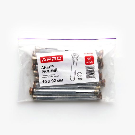 Анкер рамный 10*152 оцинкованный (ящ. 270шт) APRO | Зображення 4