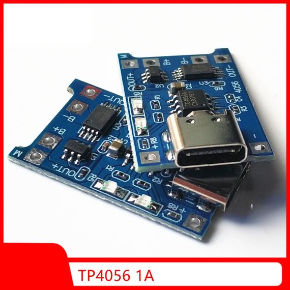 TP4056 контроллер заряда 5V 1A с функцией защиты аккумулятора, Type-C | Зображення 1