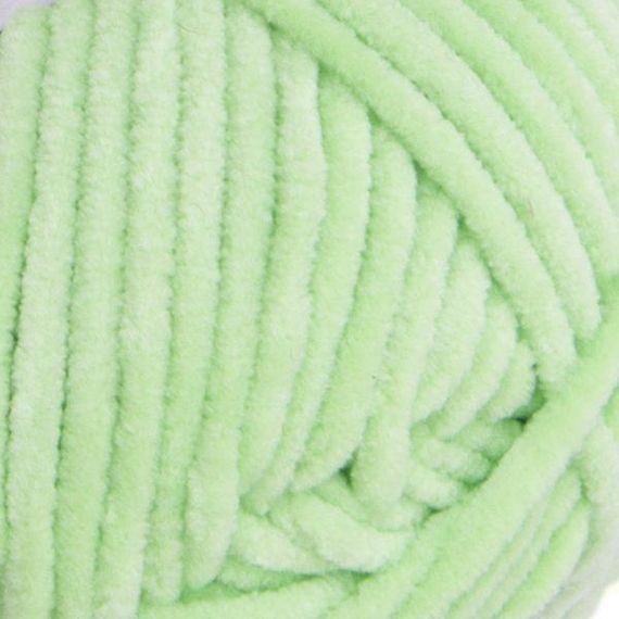 Пряжа YarnArt Dolce Baby 850 салатова ярнарт дольче бебі плюшева | Зображення 1