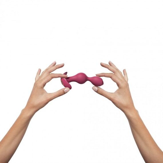 Анальний стимулятор, гнучкий з вібрацією Love To Love TWINNY BUD, Plum | Зображення 3