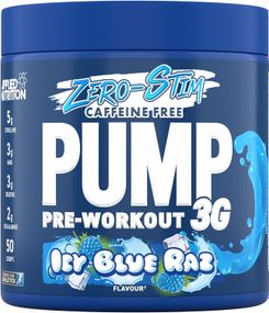 Передтренувальний комплекс Applied Nutrition Pump Pre Workout 3g Zero Stim 375 g (ICY Blue Raz)