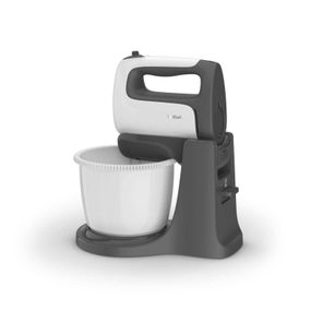 Міксер Tefal стаціонарний Prep'Mix+ Standbowl 500Вт, насадки-4, чаша-пластик, 2.5л, турборежим, біло-сірий (HT464138)